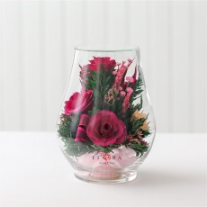 FIORA Арт:45615(RBV-R) цветы в стекле